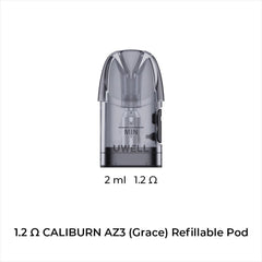 Uwell Caliburn AZ3 (Grace) Replacement Pods (4/Pack)