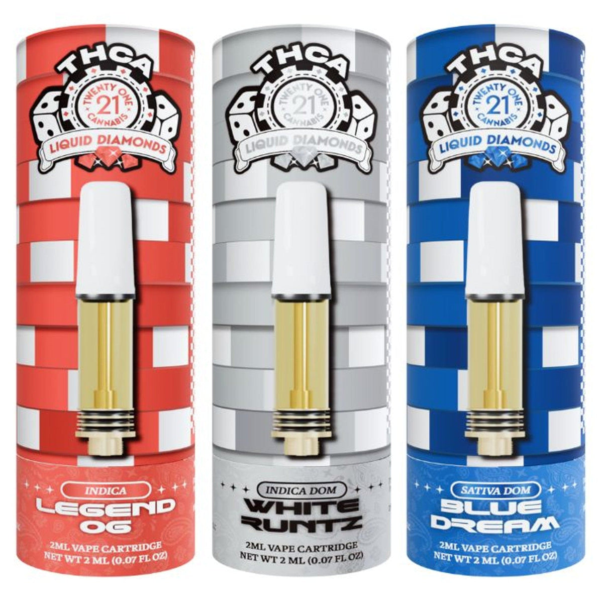 Twenty One THC-A Cartridge 2g (6/pack)