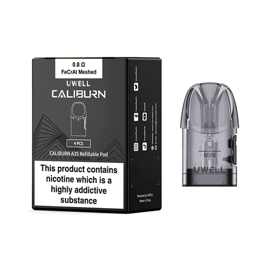 Uwell Caliburn A3S Replacement Pods (4/Pack)