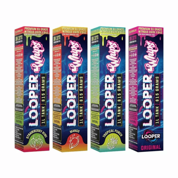 LOOPER Whips Cream Chargers 615g N2O Tank (6/Pack)