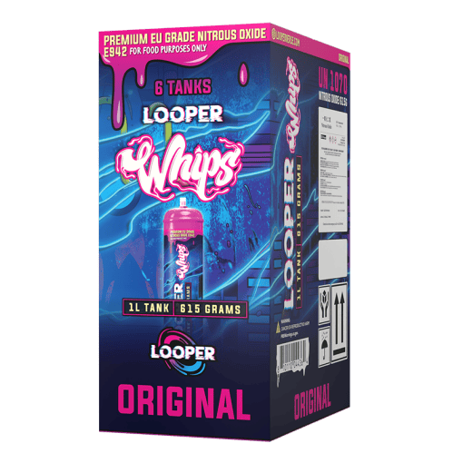 LOOPER Whips Cream Chargers 615g N2O Tank (6/Pack)