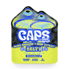 CAPS Magic Shrooms + Hemp Extract Belts (10/Pack)