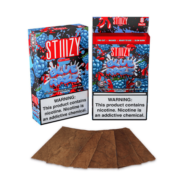 STIIIZY Premium All Natural Leaf Wraps (8/Pack)