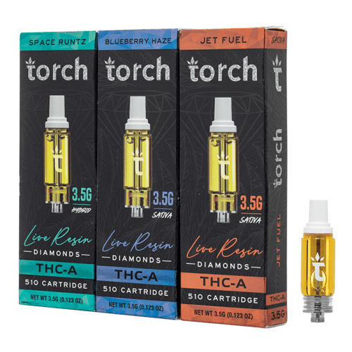 Torch THC-A Diamond Live Resin Cartridge 3.5g (5/pack)